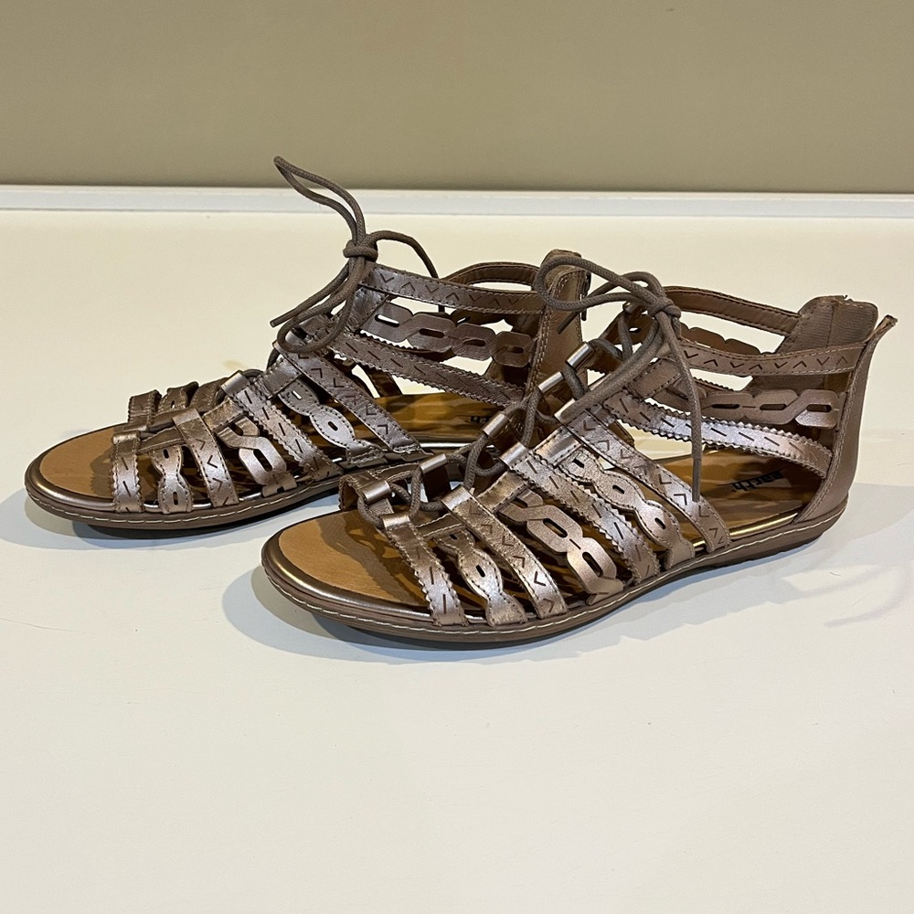 Earth Lace up Gladiator Sandals - Picture 3 of 9